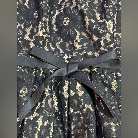 Neiman Marcus Target Robert Rodriguez Black Lace Strapless Cocktail Dress, Sz 8 - Picture 9 of 16